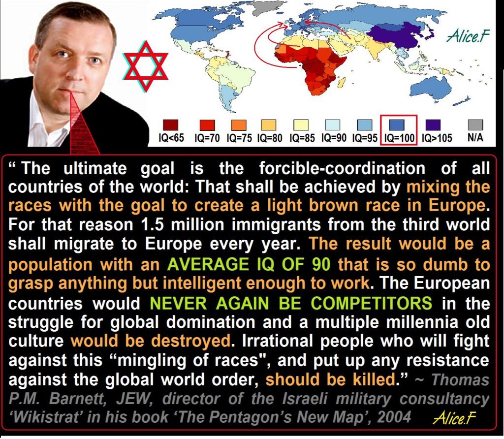 Jews are behind all mass/forced migration. Why should every other country be forced to accept while fake Israel does not? White people are not allowed to have their own country too?