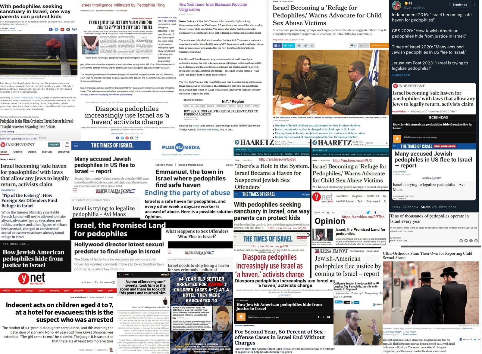 Jews are pedos. Israel is a pedo-haven.