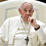 Pope Francis enjoys a booger snack.