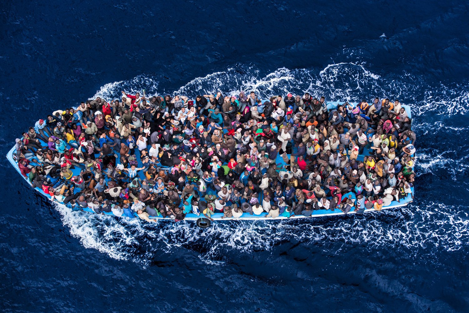 Boat of illegal migrants.