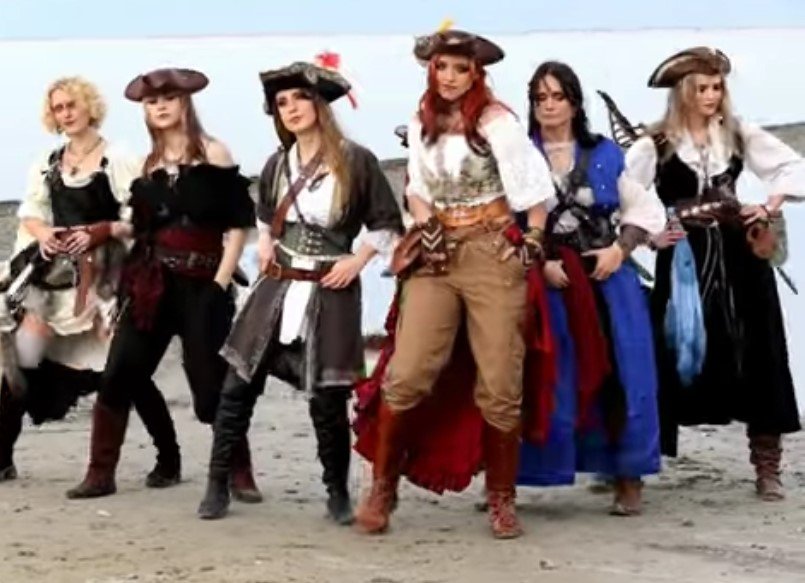 Female pirates.