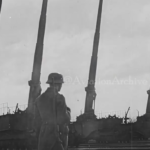 German Krupp K5 Railway Guns in Northern France During WWII